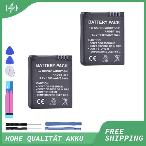 Batteria per gopro hero - 2x,