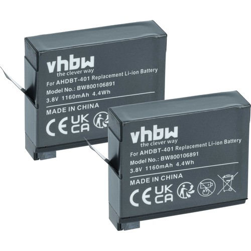 Batteria per gopro - 2x, hd